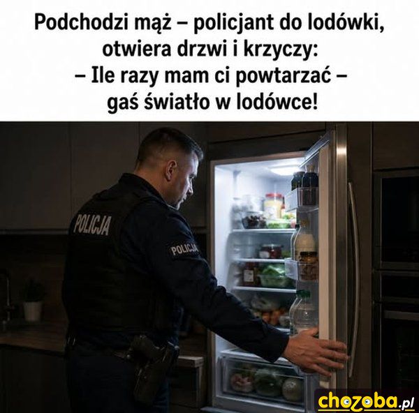 Światło w lodówce