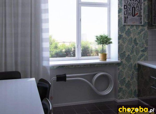 Grzałka pod oknem