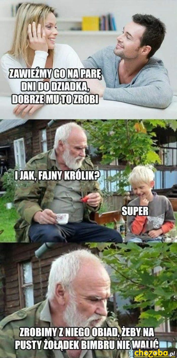 Wnuczek u dziadka