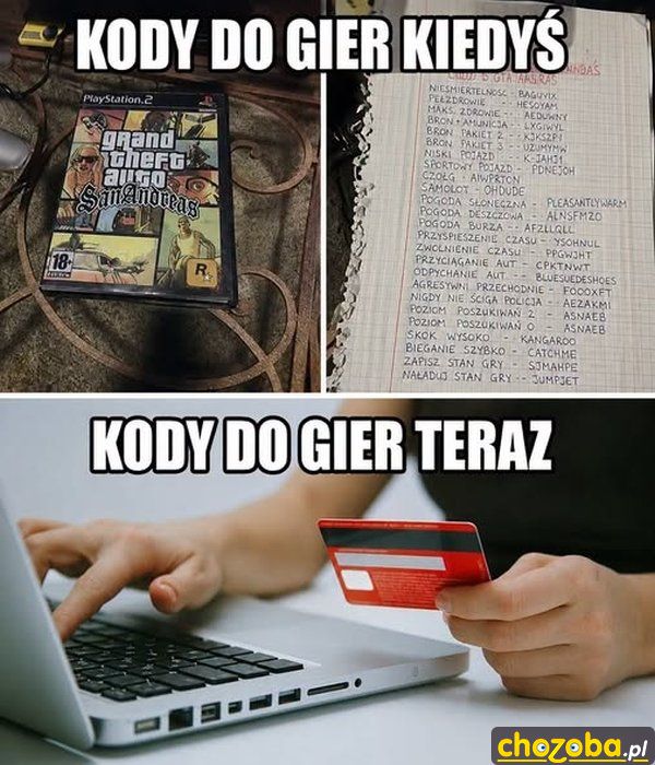 Kody do gier