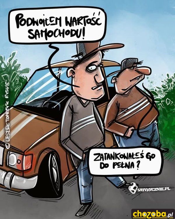 Podwoiłem wartość samochodu